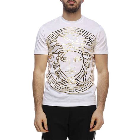 gray versace shirt|Versace men t shirt white.